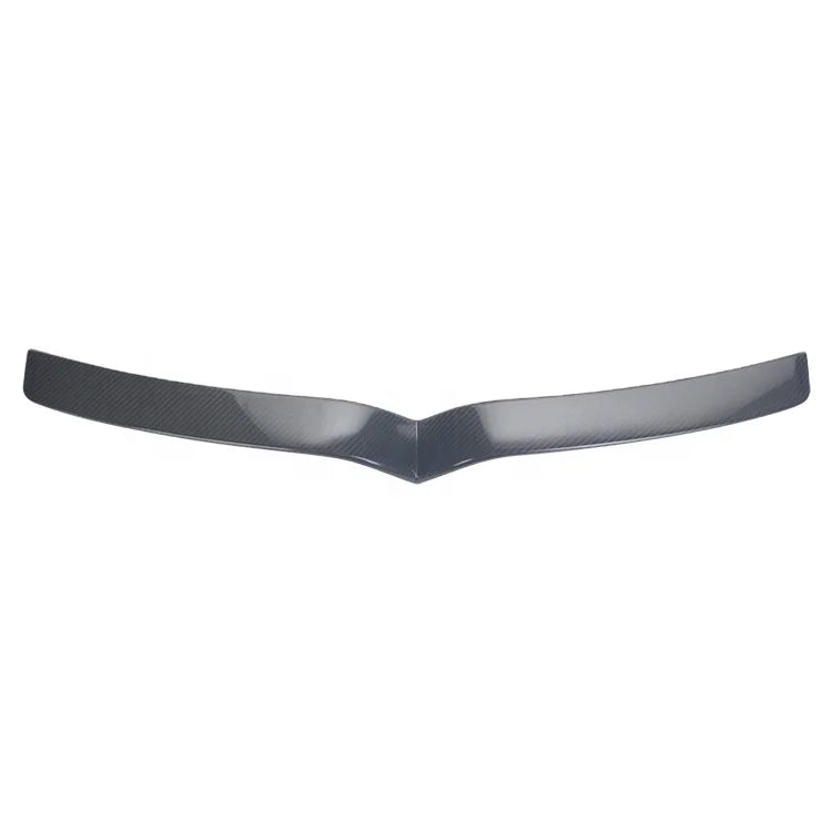 Glossy black Carbon Fiber  Front Center Grille Grill Cover Trim in Car front Bumper For Tesla Model S 2016-2018