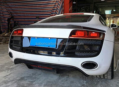 09-15 R8 3PC style carbon fiber rear spoiler For Audi R8