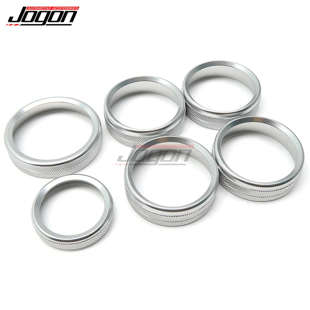 For Ford F150 2015-2020 Air Conditioning Ring Cover Center Console Switch Button Circle Trim Car Styling Interior Accessories
