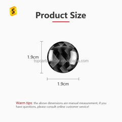 ES 2 Pcs Soft Carbon Fiber Car Accessories For Subaru WRX 2022 Carbon Fiber Radio Volume Knob Rings Button Trim Sticker