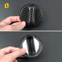 ES Car Exterior Accessories Car Accessories Decoration For Nissan Oil Tank Cover Carbon Fiber Oil Tank Cover