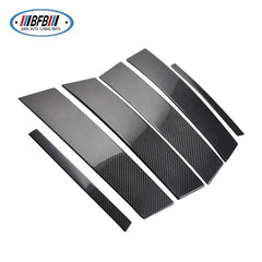 Giulia Real Dry Carbon Fiber Exterior Trim Window Middle B-Pillar Posts Trims Cover For Alfa Romeo Giulia Sedan 2015-2018