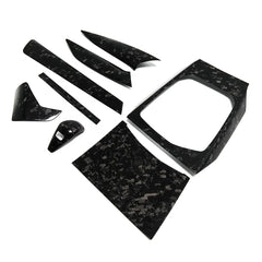 Forged Pattern Central Control Dashboard Console Gear Shift Panel Interior Cover Trim For BMW 3 4 Series G20 G21 G22 G23 G24