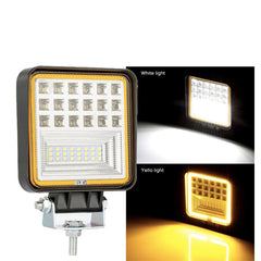 4.6inch Truck Engineering Vehicle Offroad 126w Auto Lamp 4x4 12v Led Driving Work Light with Angel Eye