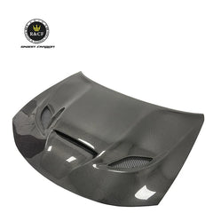For 2015-21Dodge Charger SRT Hellcat Style Carbon Fiber Front Hood Bonnet with vents