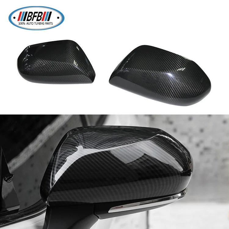 Real Carbon Fiber Side Mirror Cover For Camry 2018 Dry Carbon Rearview Mirror Cover