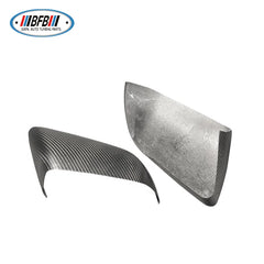 Matt Carbon Fiber Side Rearview Mirror Cover For Ford Mustang 2015+ US model with light cutout