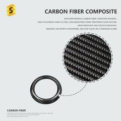 ES Carbon Fiber Car Interior Accessories Carbon Fiber Middle Air Outlet Seat For Camaro 2018 -now Car Accessories Sticker