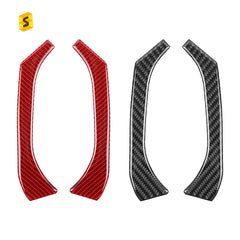 Shasha Carbon For WRX Front Door Parts Sticker Real Carbon Fiber For Subaru WRX Interior Accessories