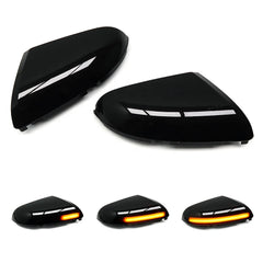 LED Dynamic Turn Signal Light Side Wing Rearview Mirror Indicator Lamp Trim With Bottom Shell  For Dodge Ram 1500 2500 2009-2014