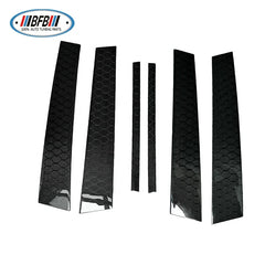 FOR INFINITI Q50 2014-19 REAL CARBON MIDDLE PILLARS HONEYCOMB CARBON WINDOW PILLAR POSTS 6 PCS