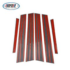 Real Dry Carbon Fiber B-Pillar Trims Window Pillars for Alfa Romeo Stelvio SUV 2016up