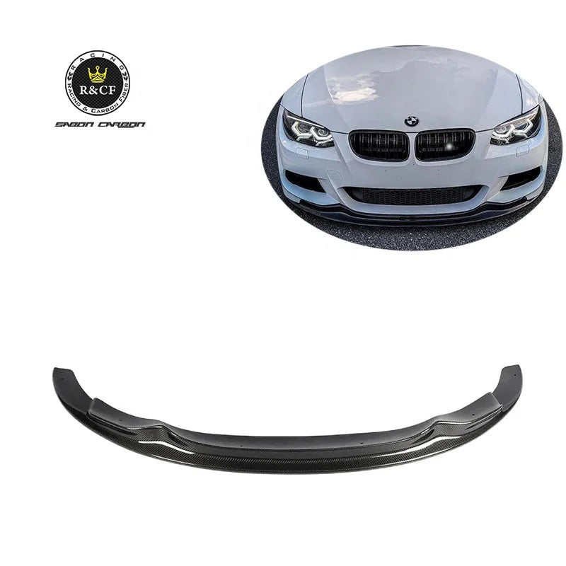 Front Bumper Carbon Fiber MP Style Front Bumper Lip Splitter Body Kits For BMW 3 Series E92 E93 M-tech