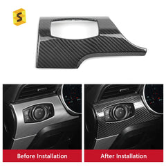 Shasha Carbon Fiber Factory Headlight Switch Decorative Frame Auto Interior Part Car Trim For Mustang 2015 2022