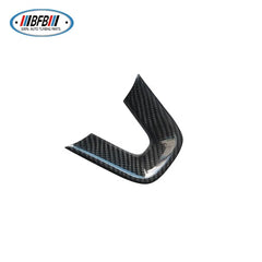 4pcs Dry Carbon Fiber Steering Wheel Cover Trim Add on  for Dodge Charger 4 Door 2017+ Interior trim