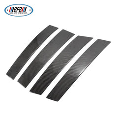 Real Carbon Fiber Middle B Pillars Window Door Trim Panels For BMW X5 F15 X6 F16 2014-2016