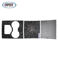 Dry Carbon Interiors Middle console cover trims Cup Holder Frame Cover fit for Tesla Model 3 2018-2019