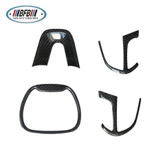 4pcs Carbon Fiber Interior kits For Dodge Charger Challenger 2015-2021 Steering wheel Cover