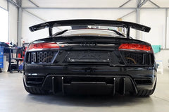 2017+ Car Spoiler R8 Rear Spoiler VRS Style Carbon Fiber GT Wing Rear Spoiler For Audi R8 New R8
