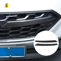 Shasha Carbon Car Exterior Accessories Real Soft Carbon Fiber 2pcs Car Front Grille Sticker For Subaru WRX 2022 2023