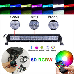 High Power barra led para automovile RGB Led Light Bar For Truck Off Road 4x4
