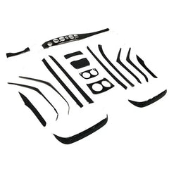 18pcs Real Dry Carbon Fiber Interior Trims Dash Cover Center Console Cover Door Trims  For Mercedes S class W222 S65 2014up