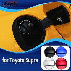For Toyota Supra 2019-2022 Alloy Car Exterior Gas Fuel Tank Cover Trim Oil Tank Lid Decorative Sticker Car Accessories