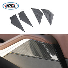For BMW X5 G05 X7 G07 Dry Real Carbon Fiber Interior Door Panel Trims Front& Rear Door Cover