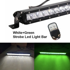 32 Inch Auto Accessories Single Row Led Light Bar White Blue 12v 24v Led Driving Front Strobe Light Bars