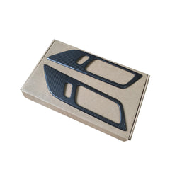 Real Dry Carbon Interior Kits Door handle Cover Panel No Memory Seat Version For Mustang 15-17