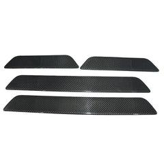 4pcs Real Dry Carbon Fiber Auto Door Sill Protection Panel for Tesla Model 3 Model Y 2017up