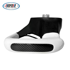 Yoke Steering Wheel Car Flat Bottom Carbon Fiber Heating Steering Wheel For Tesla Model 3 2017up