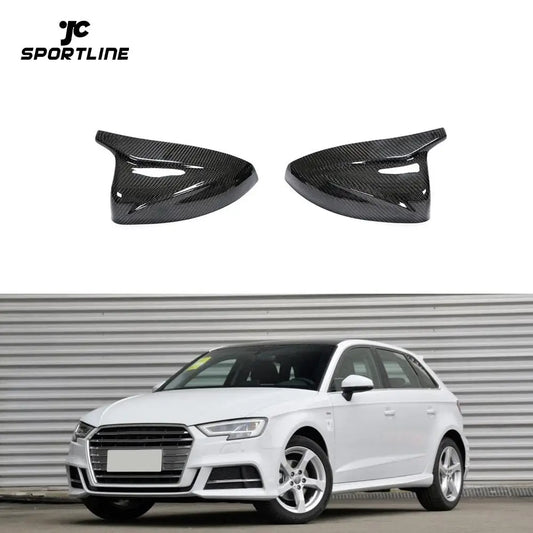 1 Pair Carbon Fiber A3 Side View Mirror Covers For Audi  S3 2014-2020