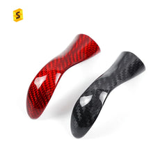 ES Real Carbon Fiber Gear Shifts Knob Cover Sticker For Infiniti Q50 Auto Interior Trim Accessories