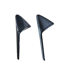 Model Y Glossy 2x2 Dry Carbon Fiber Side Air trim Camera Side Vents Fender Cover Trim sticker Fit For Tesla Model Y 2020+