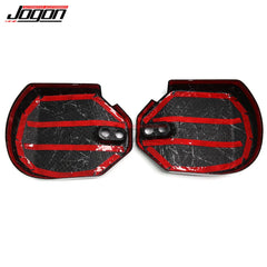 JOGON For Corvette C8 Coupe 2020+2 pcs Shock Absorber Cover Magnetic Ride Control Panel Trim Dry Carbon Fiber Car Accessories