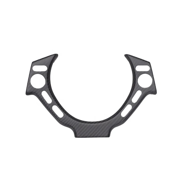 MATTE DRY CARBON FIBER INTERIOR TRIMS STEERING WHEEL CENTER TRIM COVER FOR GTR R35