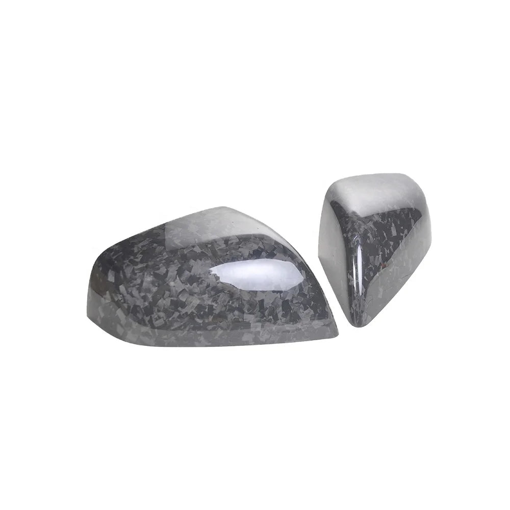 Forge Carbon Side Mirror Cover Stick on Style For Tesla Model X SUV 2016+