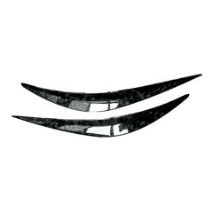 Customized Forged  Dry Carbon Fiber Front Eyebrow trim in Headlight For Infiniti Q50 2015-2017