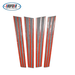 Real Carbon Fiber Middle B Pillars Window Door Trim Panels For BMW X5 F15 X6 F16 2014-2016