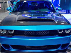 08-20 Demon style Carbon Fiber Front Bumper Hood For Dodge Challenger Hellcat