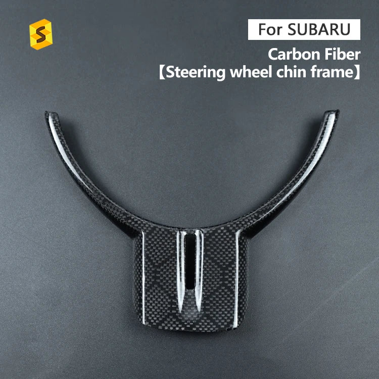 ES Real Dry Carbon Fiber Interior Trim Honeycomb Pattern Steering Wheel Chin Parts Cover for Subaru BRZ Toyota 86