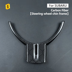 ES Real Dry Carbon Fiber Interior Trim Honeycomb Pattern Steering Wheel Chin Parts Cover for Subaru BRZ Toyota 86