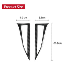 Shasha Carbon Real Carbon Fiber Interior Accessories For Subaru WRX 2pcs Center Air Outlet Frame Cover Trim