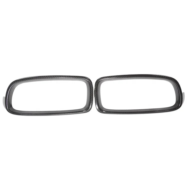 Real Carbon Fiber Front Grille Cover Sticker For F30 2012-2016 Dry Carbon Front Kidney Grill Decoration Trim