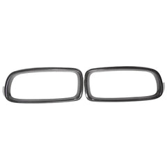Real Carbon Fiber Front Grille Cover Sticker For F30 2012-2016 Dry Carbon Front Kidney Grill Decoration Trim