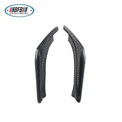 Real Carbon Fiber Honeycomb Rear Flaps Rear Bumper Lip Splitters For Infiniti Q50 2014 - 2017 Rear Bumper Side Splitter