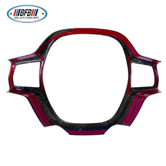 Steering Wheel Button Covers Trim Real Dry Carbon Fiber Steering Wheel Center Ring Cover For Honda Civic 11th 2022