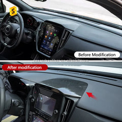 Shasha Carbon For WRX Car Instrument Panel Cover Real Carbon Fiber For Subaru WRX Interior Accessories