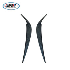Real Dry Carbon Fiber Eyebrows Lids Front Headlight Eyelids For BMW X1 F48 2016up